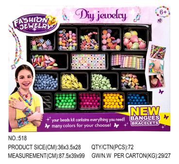 360Home Kinderspielzeug Perlen Bastel Schmuck Set 518